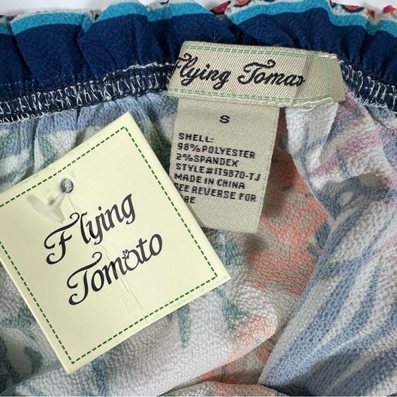 Flying Tomato Top S  Off Shoulder Crop NWT - Picture 7 of 8